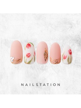 ネイルステーション ルミネ新宿1店(NAIL STATION)/フラワーネイル／パラジェル