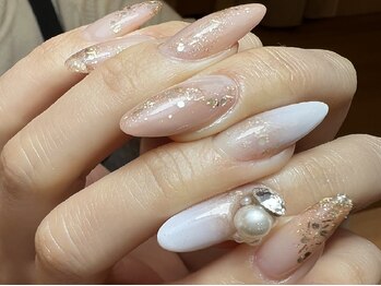 マグノリア(Magnolia)の写真/圧倒的な美フォルム☆自爪にコンプレックスがある方でもスラッとキレイな爪に♪【スカルプチュア¥11550～】
