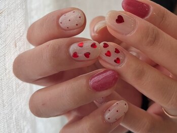 リノ 大阪本町店(lino)/ハートネイル【2.13.s】