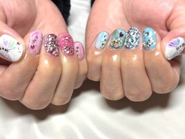 ☆キラキラ・ちぐはぐネイル☆