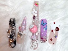 ネイルアウルビューティー(NAIL Aulu'b Beauty)の雰囲気(ロングネイル・ダックネイル・カーブネイル・パーツ沢山あります)