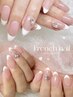 【定番】"フレンチネイル"『 French Nail 』【オフ無料】￥6500→￥6100