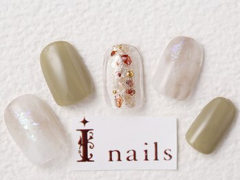 アイネイルズ 梅田店(I nails)/ニュアンスシェルデザイン￥7700