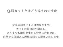 エサージュ 渋谷店/美眉スタイリング　よくある質問