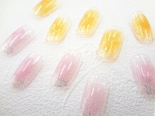 ネイルサロン クイール 小山店(NAIL SALON QUILL)/ラメがけ×チークネイル