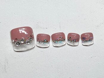 塗りかけデザインで涼しげ♪