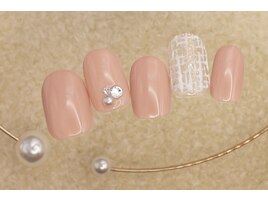 4600円　冬ネイル　ツイード