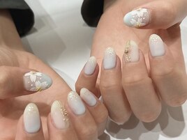 ふんわり桜ネイル