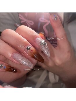 ネイルアンドアイラッシュヴィーナ ゆめタウン廿日市店 (Nail&EyeLash Vina)/star＆glitter