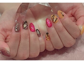 バレンタインネイル