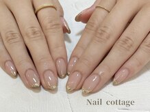 ネイルコテージ(Nail cottage)/キラキラフレンチ　￥8800