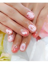 ミア(mia)/ふんわりさくらネイル
