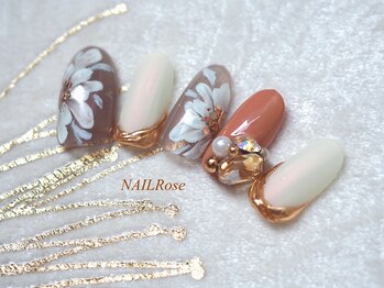 ネイルローズ(NAIL Rose)/初回オフ込¥8990花手描き
