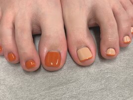 フットシンプルサマーネイル