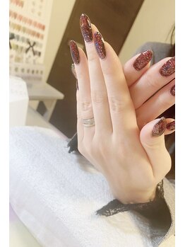 The ネイルサロン/2色ラメ入り