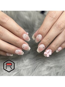 東海最大級ネイルサロン by レディスペネイル 名駅店/チークネイル