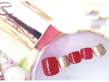 フルールソンネイル(fleur son nail)/フットワンカラー