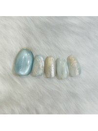 水色ニュアンスマグネット