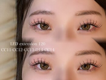PlusEhiku四日市/ネイル/マツエク/まつげパーマ/LED/眉毛/パラジェル/フィルイン/オフ/LEDエクステ　120本