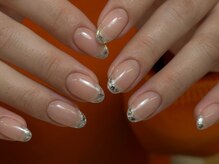 ハイネイル 池袋(Hi nail)/キラキラガラスフレンチ