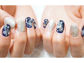 ネイル シスター(nail sister)/キラキラ冬ネイル
