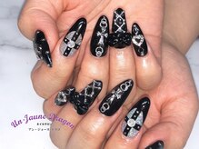 アン ジョーヌドラゴ/【ロングネイル】ブラックネイル