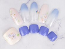 リアン(lien)/ハンド＆フットお揃いネイル