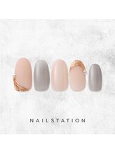 ネイルステーション ルミネ新宿1店(NAIL STATION)/シンプルネイル／パラジェル