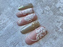 ラヴィネイル(La Vie Nail)/手描きアート/フラワーネイル
