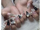 猫爪×クリアネイル