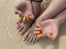 ハンドもフットネイルも持ち込みアートOK＊パラジェル導入