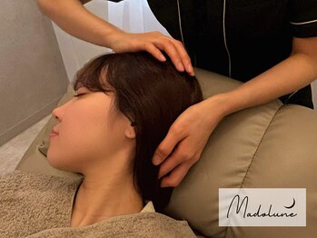 マドルネ(Madolune)の写真/【耳ツボジュエリー×ドライヘッドスパ専門】ドライヘッドスパで頭・脳を癒すと同時にお身体の不調を改善◎