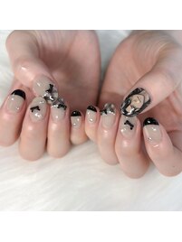 甘辛ガーリーネイル