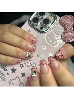 グロウネイル(Glow.Nail)/レオパードネイル