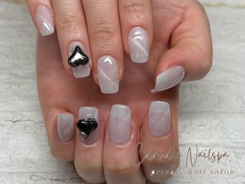 カラーホリック ネイルスパ(Colorholic Nailspa)/長さだし10本&ハートパーツ