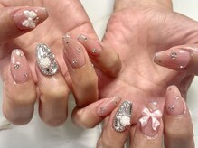 ネイルネージュ 錦糸町(Nail Neige)/持ち込み120（ワンホン/薔薇)