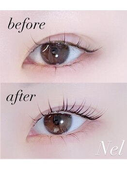 ネル(Nel)/まつ毛パーマ×ブラックティント