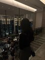 ネイルアイサロンアンドスクール リッカ(Lycka)&nbsp;大阪のおしゃれなカフェ！夜の景色がとても綺麗でした。
