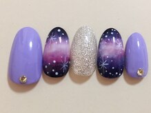 池袋ネイルサロン イイネイル(Ee-Nail)/ギャラクシーネイル全員￥8900