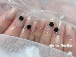 黒バラネイル