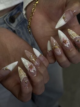 ケセラセラ ネイル(quesera.sera.nail)/ジェルネイル/長さだし/立川