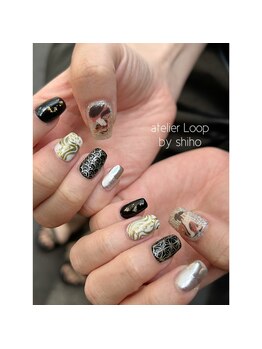 アトリエループ(atelier Loop by shiho)/和柄ネイル