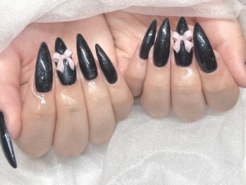 モカ 心斎橋(moca by Lee)/【Aina】リボンネイル