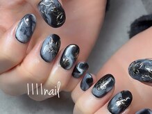 イチイチイチイチネイル(1111nail)/ブラックネイル★