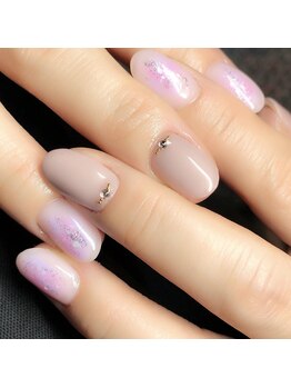 キャプラスネイル ミュウ(CAPLUS NAIL Mew)/ふんわりマーブルネイル