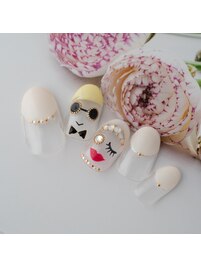 ポップブライダルネイル