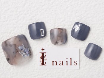アイネイルズ 梅田店(I nails)/グレーニュアンス