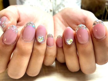 アミュリー ネイル アトリエ(Amury nail atelier)/ガラスフレンチ 大人 シアー