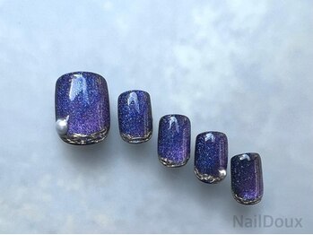 ネイル ドゥ 岡山駅前店(Nail Doux)/スターギャラクシーフットネイル