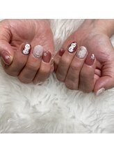 トータルサロン 白べぇーっ プラス/冬ネイル